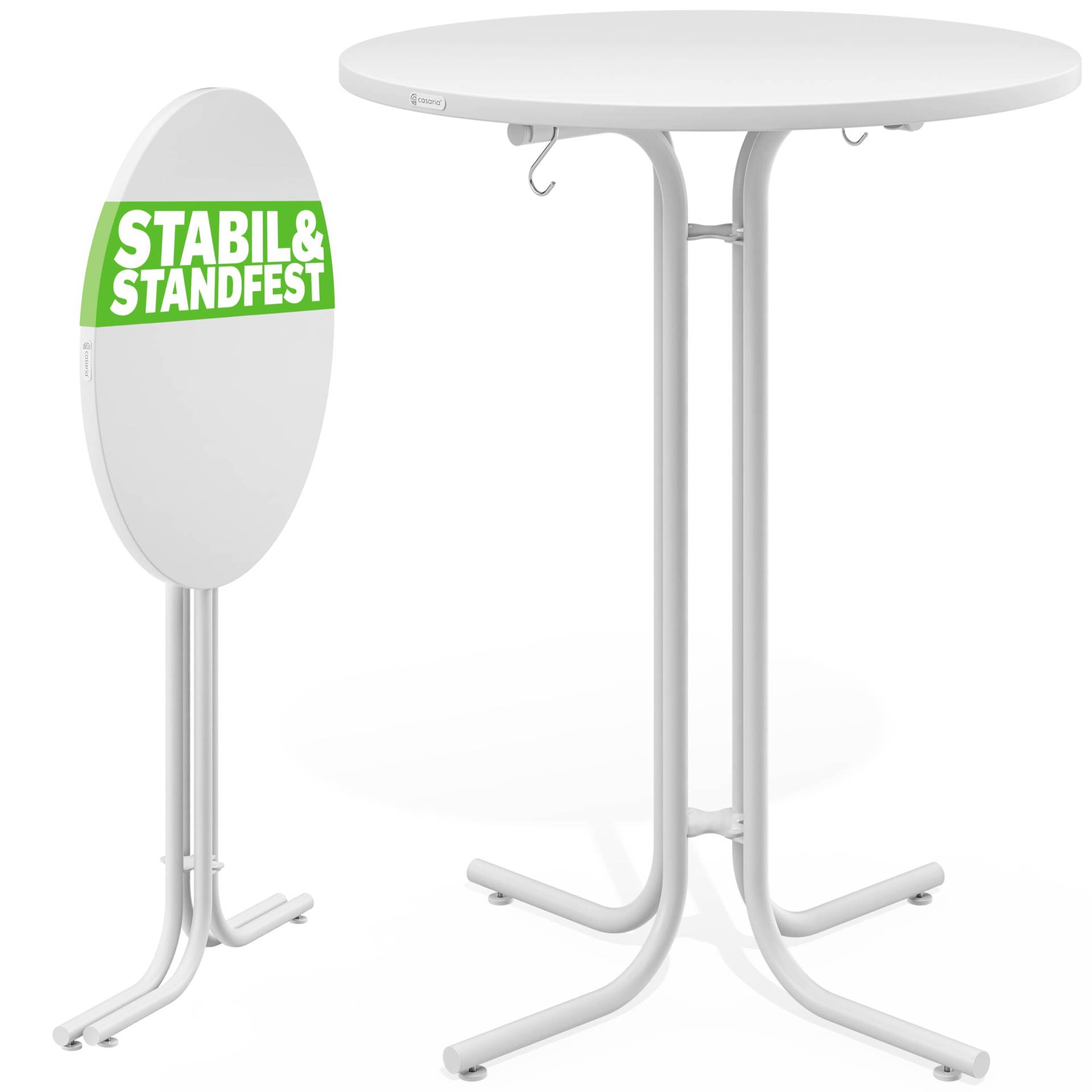 Stehtisch Weiß 110x70cm klappbar von Casaria®