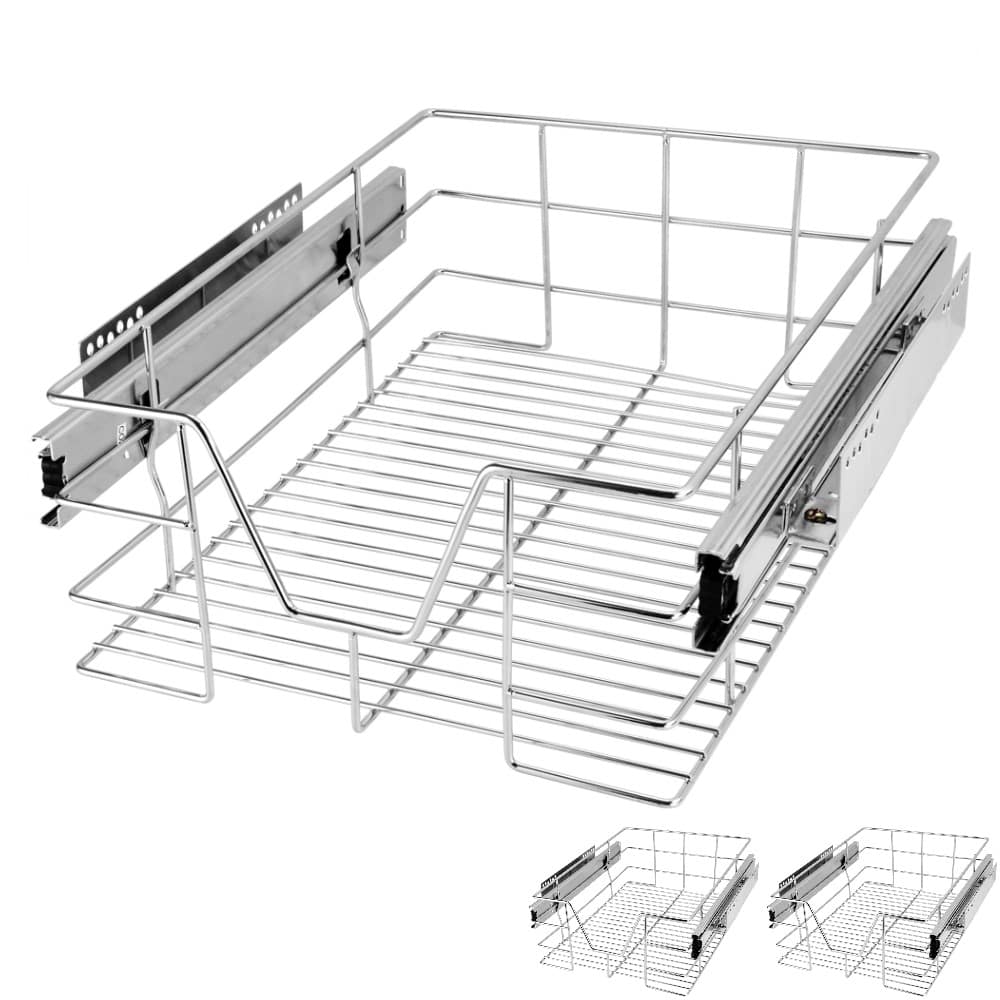 Teleskopschublade 3er-Set 40cm Schrankbreite von Casaria®