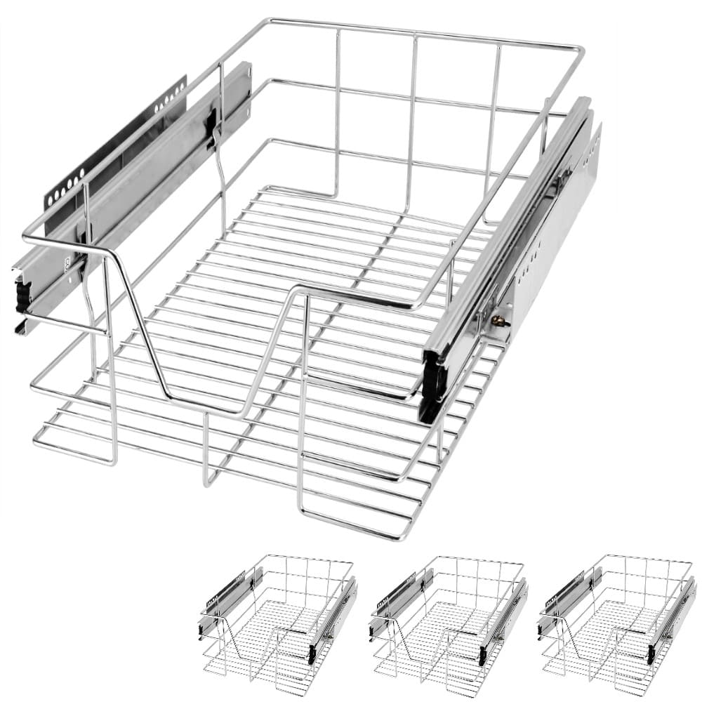 Teleskopschublade 4er-Set 40cm Schrankbreite von Casaria®