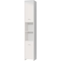 Hochschrank Bad Badschrank Badezimmerschrank Badmöbel Schrank Regal Weiß - Casaria von Casaria