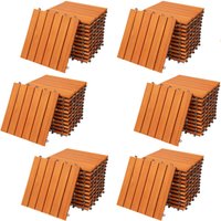 Holzfliesen FSC®-zertifiziertes Akazien- Eukalyptusholz 30x30cm Fliese Stecksystem Mosaik zuschneidbar Terrasse Balkon Sets 66x Eukalyptus - Casaria von Casaria