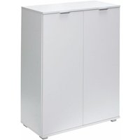 CASARIA® Kommode Alba Holz Modern spiegelbarer Aufbau Schlafzimmer Büro Flur Mehrzweckschrank Aktenschrank Schrank DB141 - Weiß von Casaria