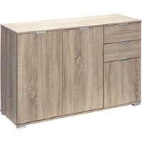 Casaria® Sideboard »Alba« Eiche mit 3 Türen und Schubladen - Typ DB131 von Casaria