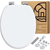 Casaria® Toilettensitz Weiß mit Absenkautomatik von Casaria
