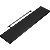 Casaria® Wandregal Schweberegal 110cm schwarz + Halterung von Casaria