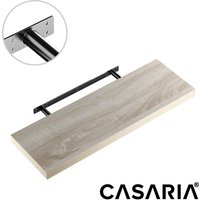 Casaria® Wandregal Schweberegal 70cm Eiche + Halterung von Casaria