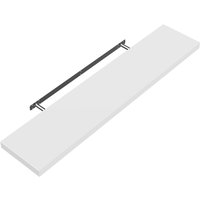 Casaria® Wandregal Schweberegal 70cm weiß + Halterung von Casaria