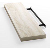 Casaria® Wandregal Schweberegal 90cm Eiche + Halterung von Casaria