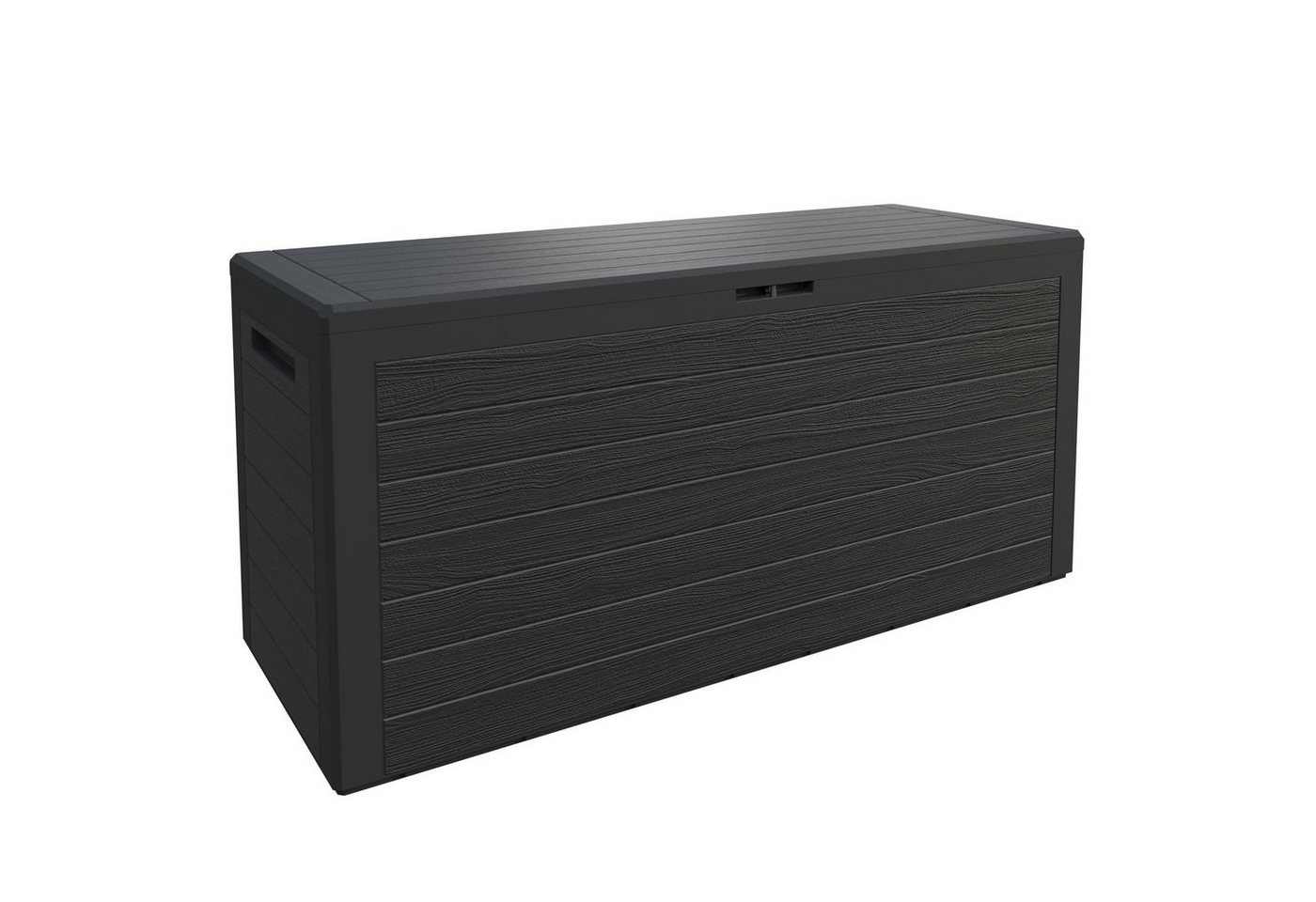 Deuba Auflagenbox, Holzoptik Auflagenbox XXL 120x46x57cm wasserabweisend von Deuba