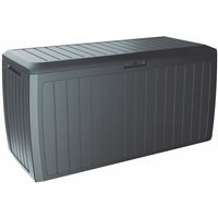 Casaria - Auflagenbox xxl 320L Wetterfest Haltegriffe Rollen UV-beständig Garten Terrasse Balkon Truhe Gartenbox Board plus anthrazit von Casaria