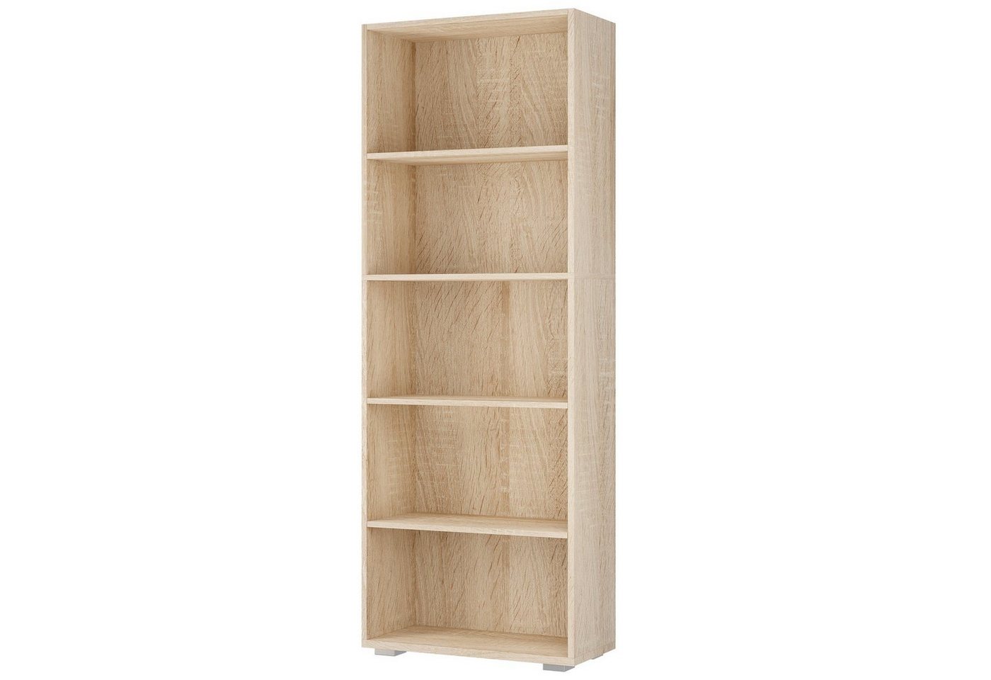 Casaria Bücherregal Vela, mit 5 Fächer 190x60x28cm höhenverstellbare Böden Holz Bücher von Casaria