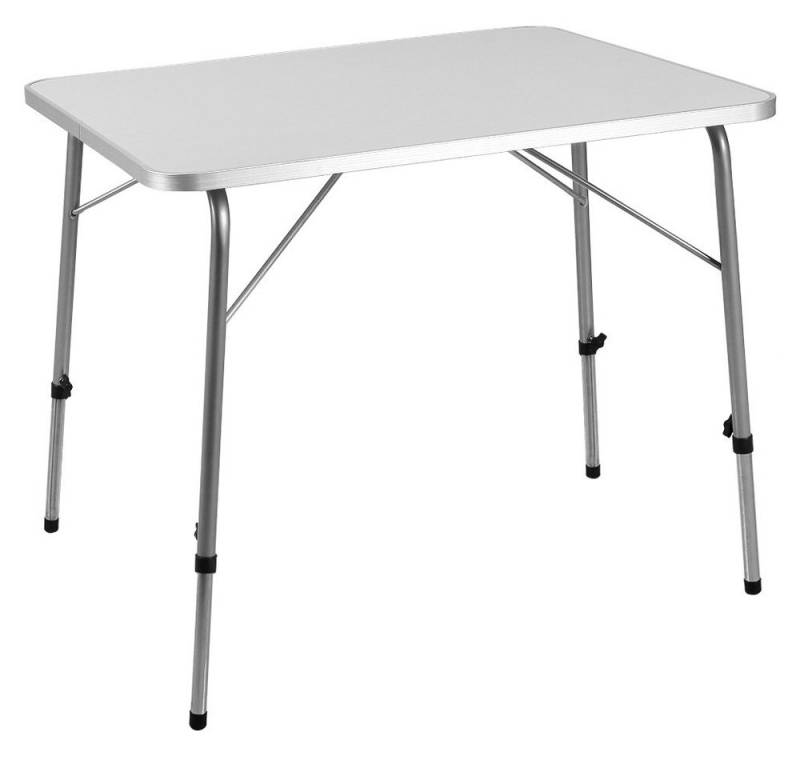 Casaria Campingtisch (1-St), Klappbar Höhenverstellbar 80x54cm Camping Klapptisch Faltbar Leicht von Casaria