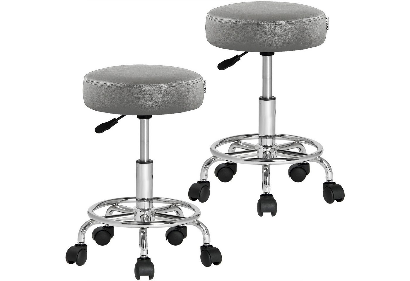 Casaria Drehhocker, 2er Set Höhenverstellbar 10cm Polsterung Drehbar 51- 65cm Sitzhöhe Casaria Drehhocker, 2er Set Höhenverstellbar 10cm Polsterung Drehbar 51- 65cm Sitzhöhe von Casaria