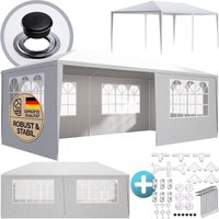 Casaria Festzelt Rimini 3x6m UV-Schutz 18m² Wasserabweisend 6 Seitenteile Pavillon Partyzelt Gartenzelt Festival weiß (UV-Schutz) von Casaria