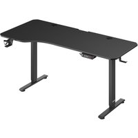 Casaria Höhenverstellbarer Schreibtisch Schwarz 160x75x73-118cm Casaria Höhenverstellbarer Schreibtisch Schwarz 160x75x73-118cm von Casaria