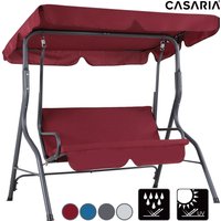 Casaria Hollywoodschaukel  B10114 168 x 152 x 107cm hellgrau von Casaria