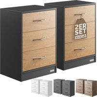 Casaria - Nachttisch Eloise 3 Schubladen Kabelführung Wandbefestigung Boxspringbett Schlafzimmer Nachtschrank Nachtkonsole Nachtkommode Holz Casaria - Nachttisch Eloise 3 Schubladen Kabelführung Wandbefestigung Boxspringbett Schlafzimmer Nachtschrank Nachtkonsole Nachtkommode Holz von Casaria