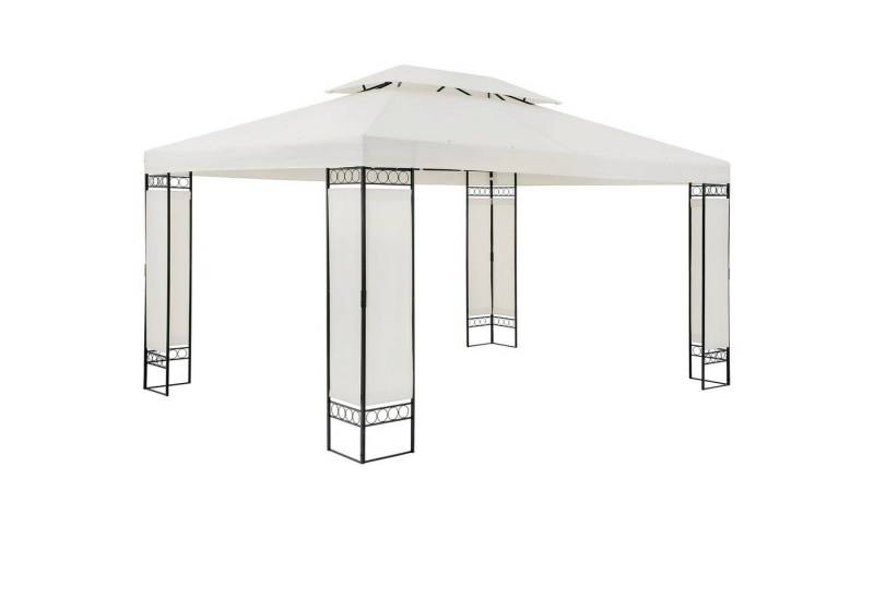 Casaria Pavillon Elda, 3x4m Farbwahl UV-Schutz 50+ Wasserabweisend Stabil Robust Metall mit von Casaria