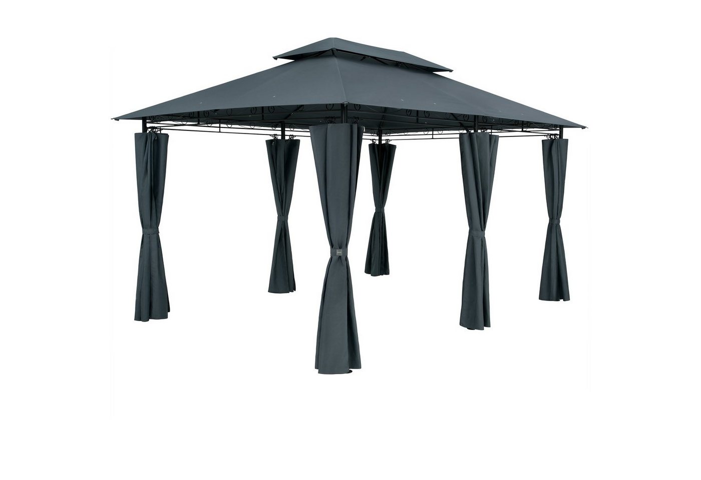 Casaria Pavillon Topas, 3x4m, UV-Schutz 50+, robust, Metall, Seitenwände von Casaria