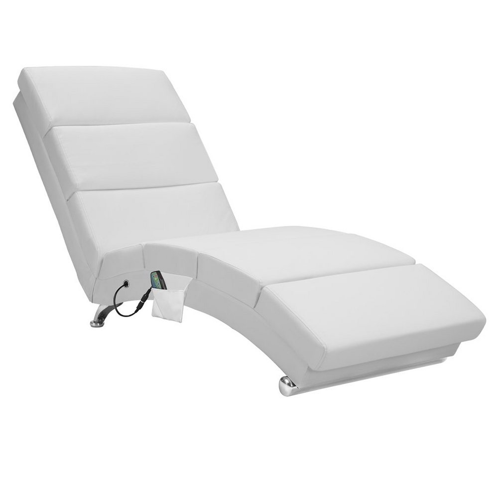 Casaria Relaxliege London Massage, 1 Teile, Massage Heizfunktion 186x89x55cm Kunstleder Gepolstert 180kg Belastbar von Casaria