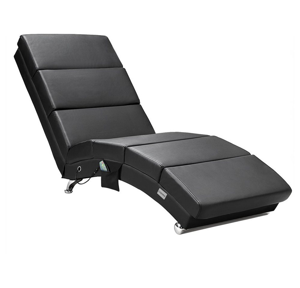 Casaria Relaxliege London Massage, 1 Teile, Massage Heizfunktion 186x89x55cm Kunstleder Gepolstert 180kg Belastbar von Casaria