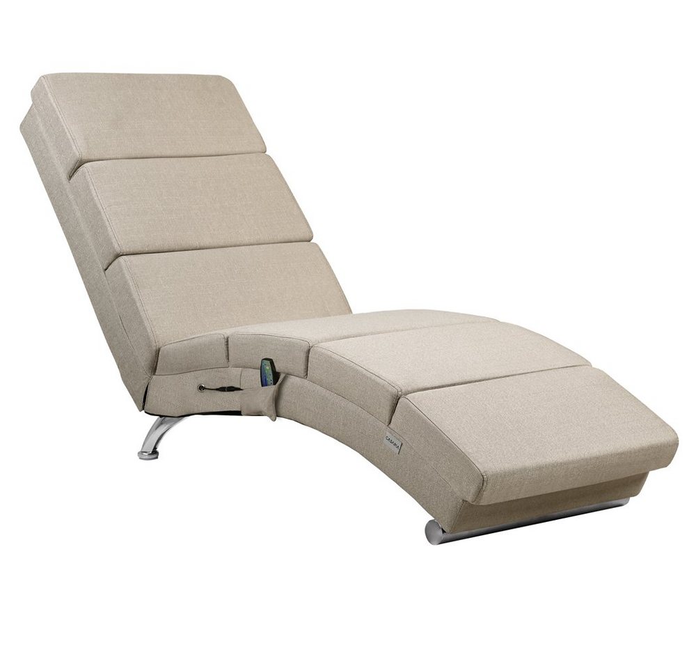 Casaria Relaxliege London Massage, 1 Teile, Massage Heizfunktion 186x89x55cm Stoff Gepolstert 180kg Belastbarkeit von Casaria