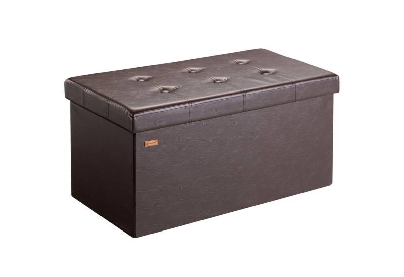 Casaria Sitzbank (1-St), mit Stauraum 80x40x40cm Faltbar 100 L Gepolstert Deckel Kunstleder von Casaria