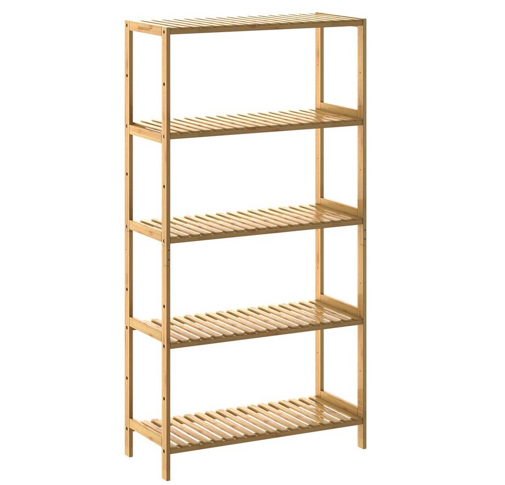 Casaria Standregal, mit 5 Ablagen Höhenverstellbar 130x60x26 cm Stabil Küchenregal von Casaria