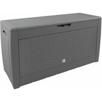 Deuba - casaria® Gartenbox UV-beständig 310L Haltegriffe Rollen Terrasse Balkon Wohnzimmer Wintergarten Truhe Gartenbox Kissenbox 119x48cm Rattan von Deuba