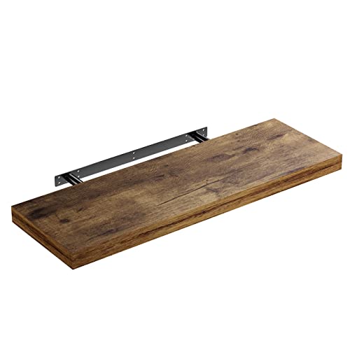Casaria® Wandregal Holz Dunkle Eiche Hängeregal mit Halterung 15kg Tragkraft Küche Wohnzimmer Flur Schweberegal Bücherregal Regalbrett Schwebend 70cm Casaria® Wandregal Holz Dunkle Eiche Hängeregal mit Halterung 15kg Tragkraft Küche Wohnzimmer Flur Schweberegal Bücherregal Regalbrett Schwebend 70cm von Casaria