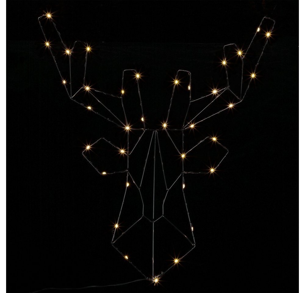 Casaria Weihnachtsfigur, LED Rentier Beleuchtet Innen & Außen Batterie Hängend Timer Hirsch Casaria Weihnachtsfigur, LED Rentier Beleuchtet Innen & Außen Batterie Hängend Timer Hirsch von Casaria