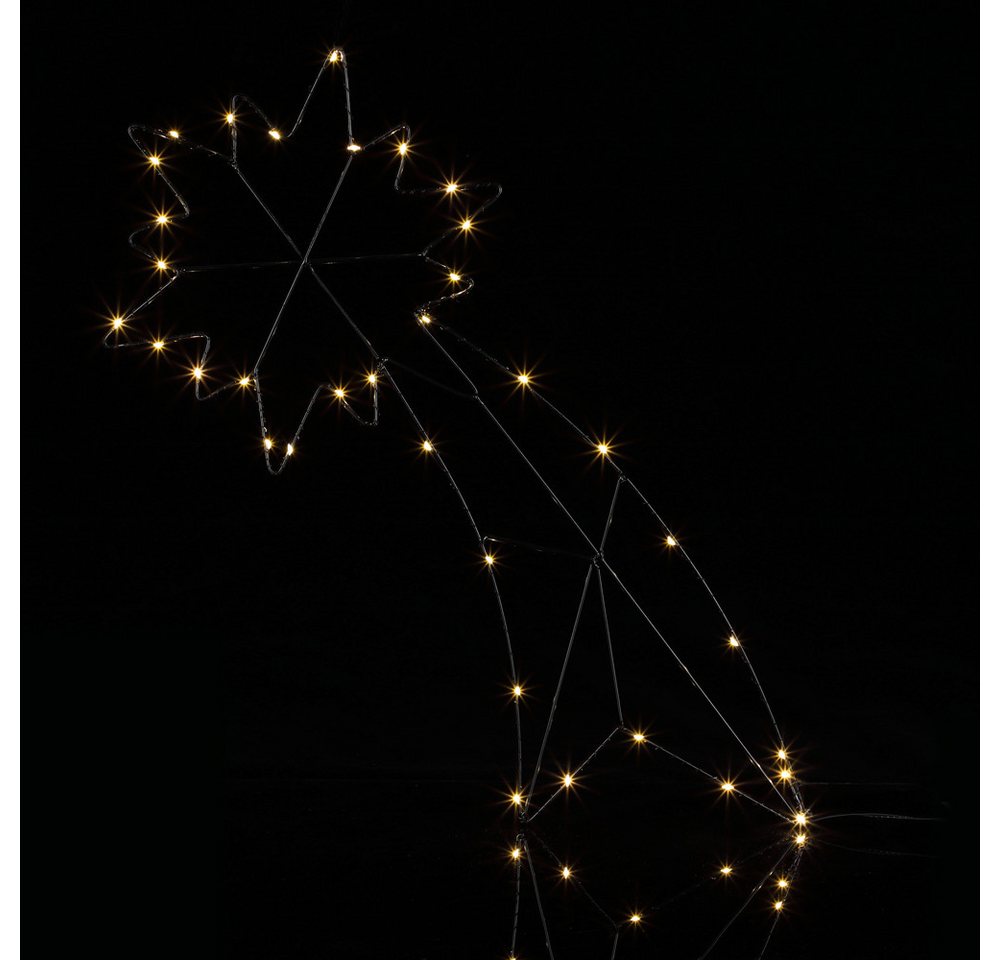 Casaria Weihnachtsfigur, LED Weihnachtsstern Beleuchtet Innen & Außen Batterie Hängend Timer Casaria Weihnachtsfigur, LED Weihnachtsstern Beleuchtet Innen & Außen Batterie Hängend Timer von Casaria