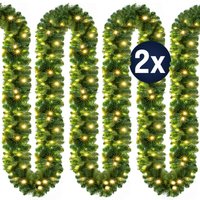 Casaria - Weihnachtsgirlande led Beleuchtet Innen & Außen IP44 Weihnachten Deko Weihnachtsdeko Girlande Tannengirlande Kunstgirlande 2x 10m – 100 LEDs Casaria - Weihnachtsgirlande led Beleuchtet Innen & Außen IP44 Weihnachten Deko Weihnachtsdeko Girlande Tannengirlande Kunstgirlande 2x 10m – 100 LEDs von Casaria