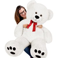 großer Teddybär XXL weiss von Casaria