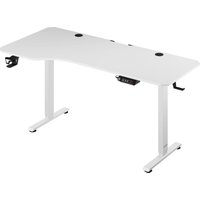 Casaria Höhenverstellbarer Schreibtisch Weiß 160x75x73-118cm Casaria Höhenverstellbarer Schreibtisch Weiß 160x75x73-118cm von Casaria