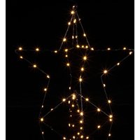 Led Fensterdeko Weihnachten Beleuchtet Innen & Außen IP44 Batterie Hängend Timer Stern Rentier Hirsch Weihnachtsstern Dekostern Deko von Casaria