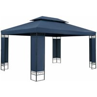 Pavillon Gartenzelt Gartenpavillon Elda 3x4m Metall Wasserabweisend Luxus blau Pavillon Gartenzelt Gartenpavillon Elda 3x4m Metall Wasserabweisend Luxus blau von Casaria