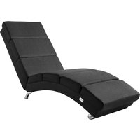 Casaria Relaxliege London Anthrazit Webstoff von Casaria