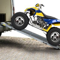 Auffahrrampe 400kg klappbar 171x45x23cm 2er Set von Casaria