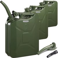 monzana Metallkanister 20L 3er-Set inkl. Ausgießer von Casaria