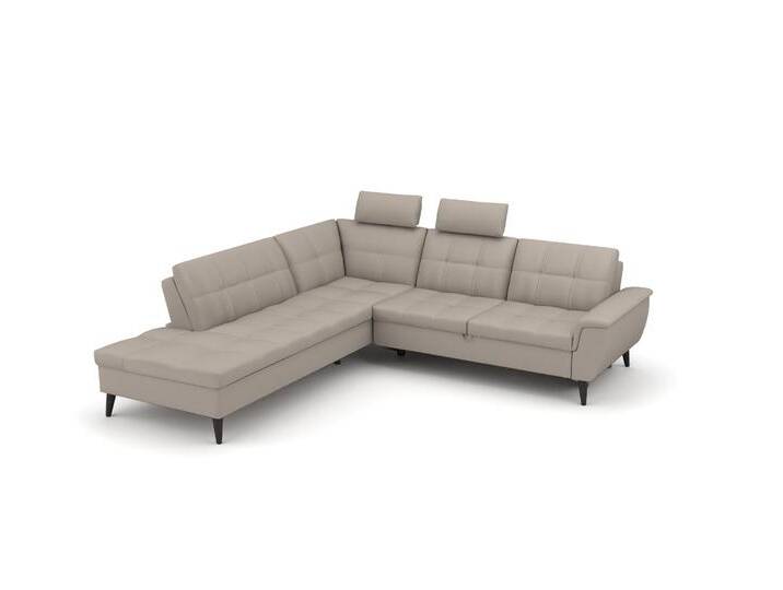Ecksofa 160 - Beige/Braun (Beige) - Vegan Leder von Casarista