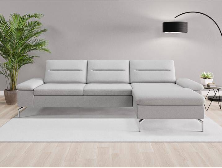 Ecksofa Rio Nr. 1 rechts - Grau (Lichtgrau) - Softwolle von Casarista