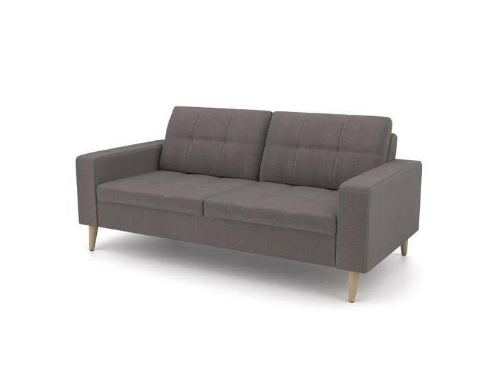 Einzelsofa 924 - Beige/Braun (Blassbraun) - Feiner Mikrofaserstoff von Casarista