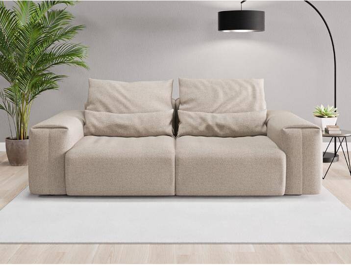 Einzelsofa Denver - Beige/Braun (Beigegrau) - Feiner Strukturstoff von Casarista