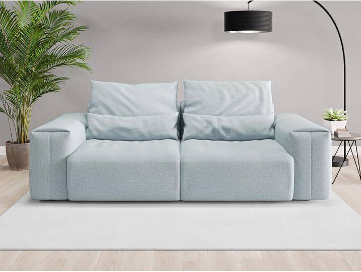 Einzelsofa Denver - Blau (Pastellblau) - Feiner Strukturstoff von Casarista