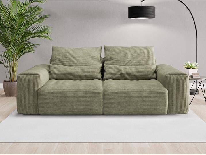 Einzelsofa Denver - Grün (Waldgrün) - Cordstoff von Casarista