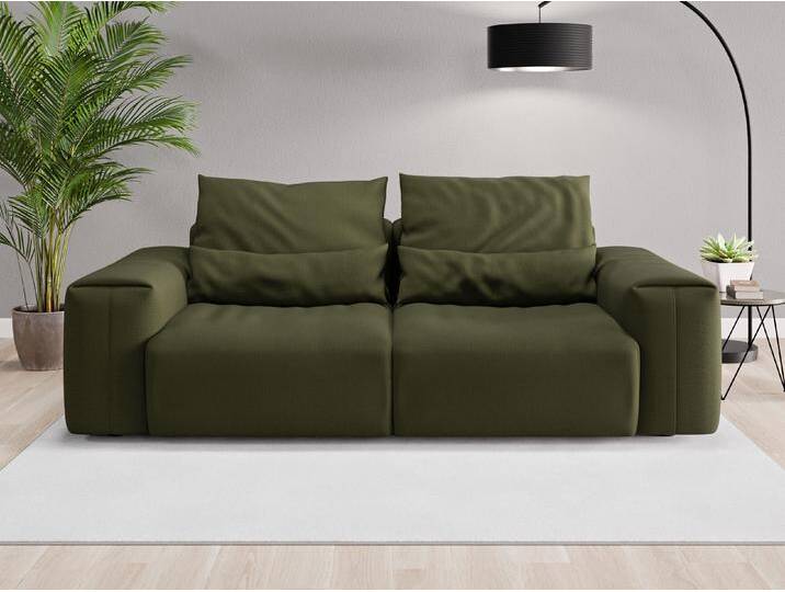 Einzelsofa Denver - Grün (Waldgrün) - Feiner Mikrofaserstoff von Casarista