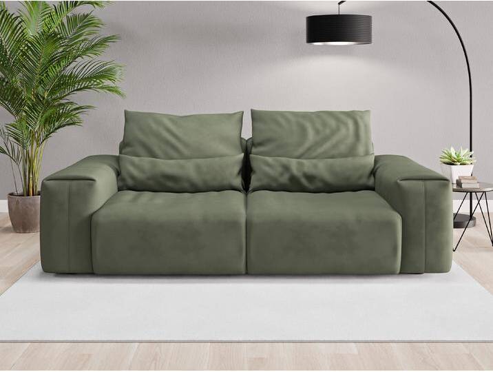 Einzelsofa Denver - Grün (Waldgrün) - Vintage Velours von Casarista