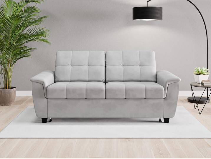 Einzelsofa Nairobi - Grau (Achatgrau) - Vintage Velours von Casarista