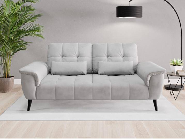Einzelsofa Tokio - Grau (Achatgrau) - Vintage Velours von Casarista